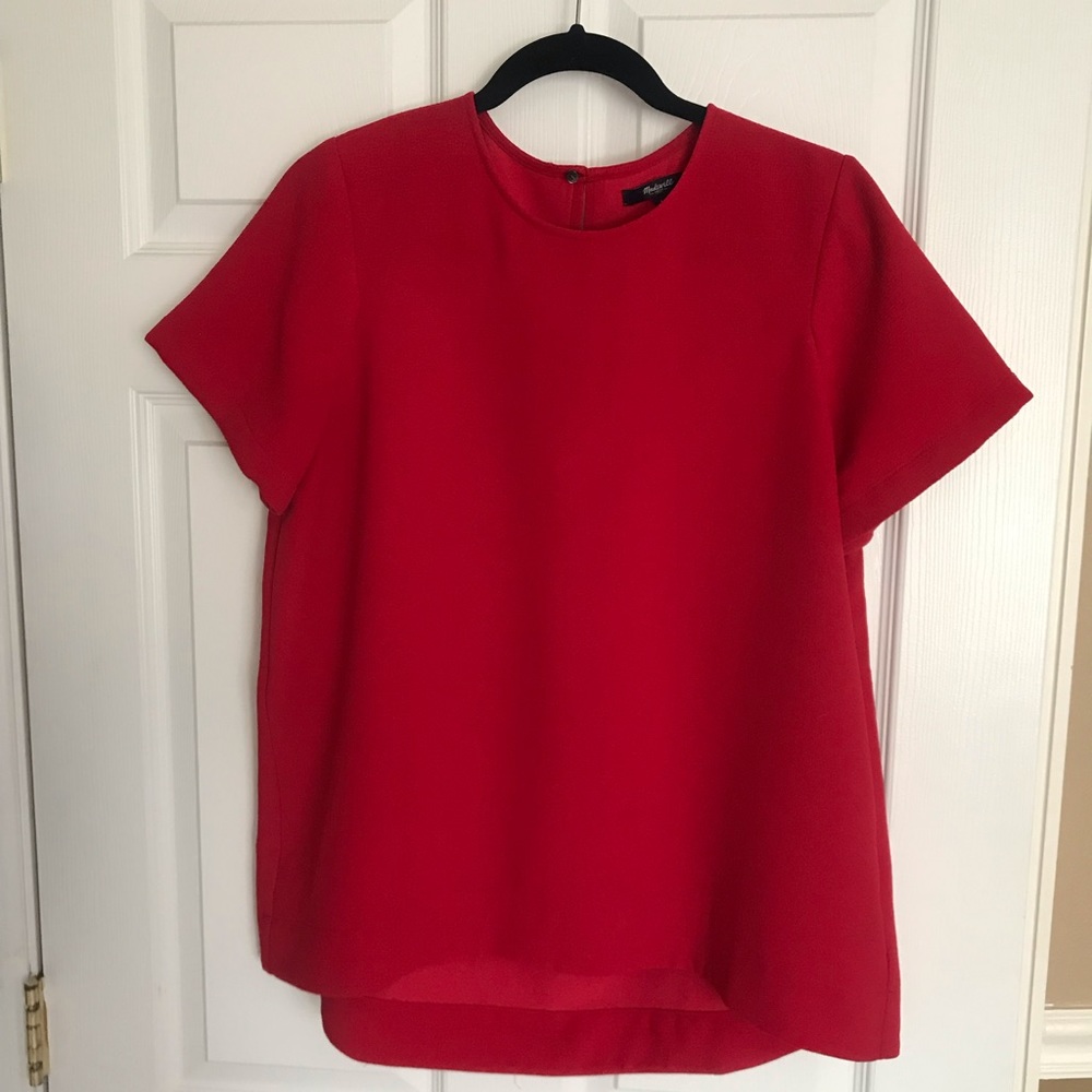 Madewell Swing Top Short Sleeve Shirt - Size L